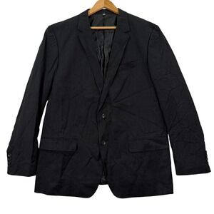 Bonobos Men 46R Standard Fit Blazer Jacket Gray 2-Button Sport Coat Wool Stretch